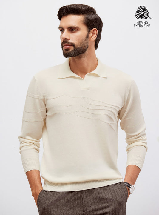 Alp White Merino Sweater