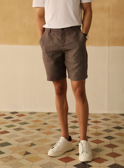 Earthy Linen Shorts