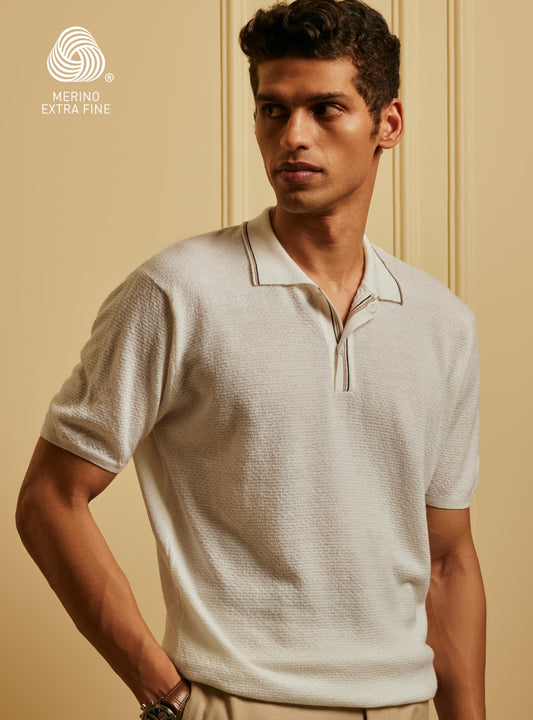 03. Ivory Merino Polo