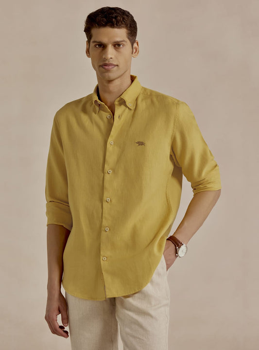 Tumeric Gold Linen Shirt