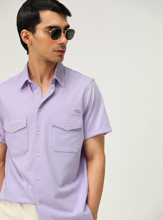 English Lavender Shirt Half Shirt