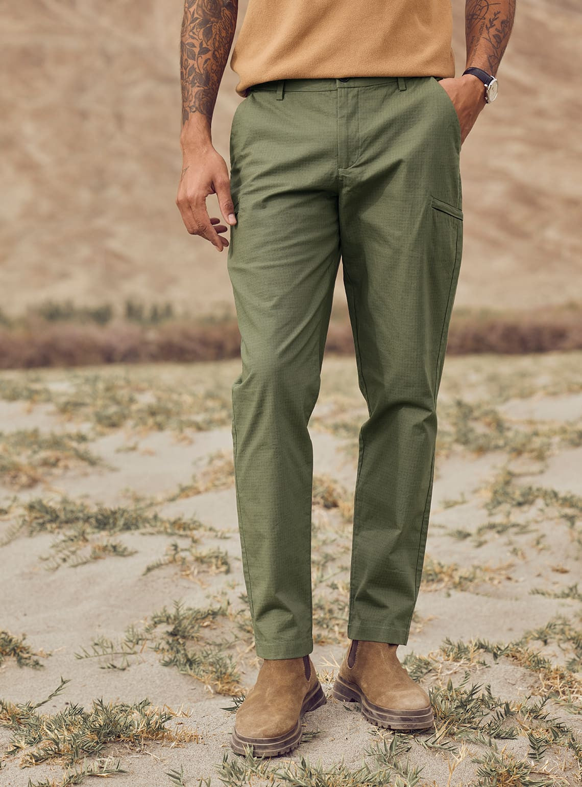 Olive Ripstop Trouser