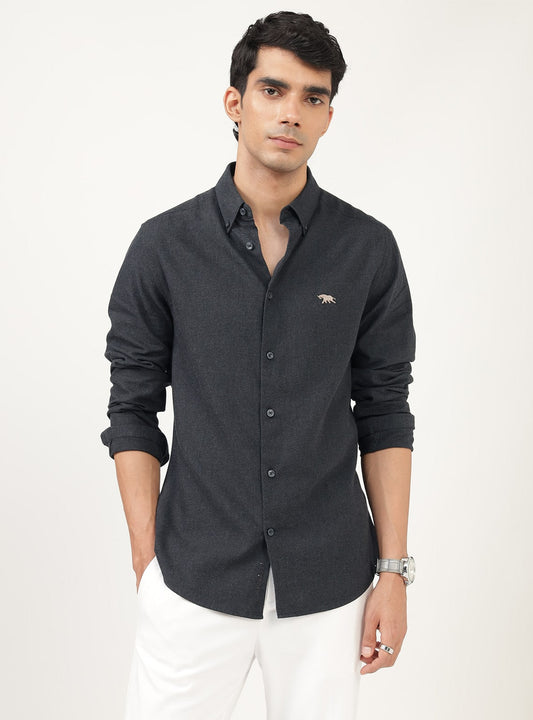 Onyx Cotton Melange Shirt