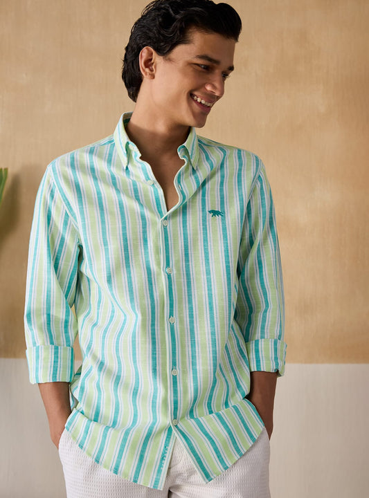 Sea Green Stripe Shirt