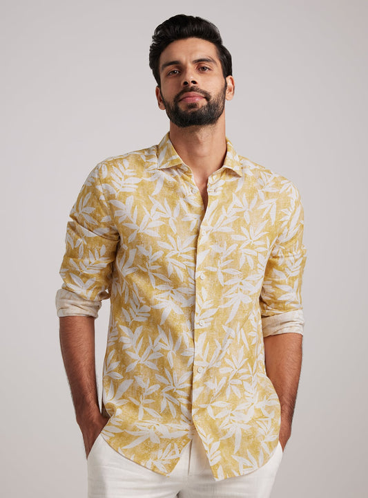 Daffodil Tropical Linen Shirt