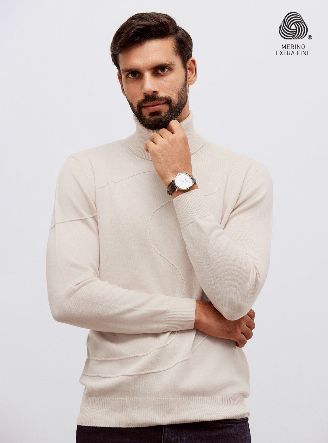 Blanc White Merino Pullover