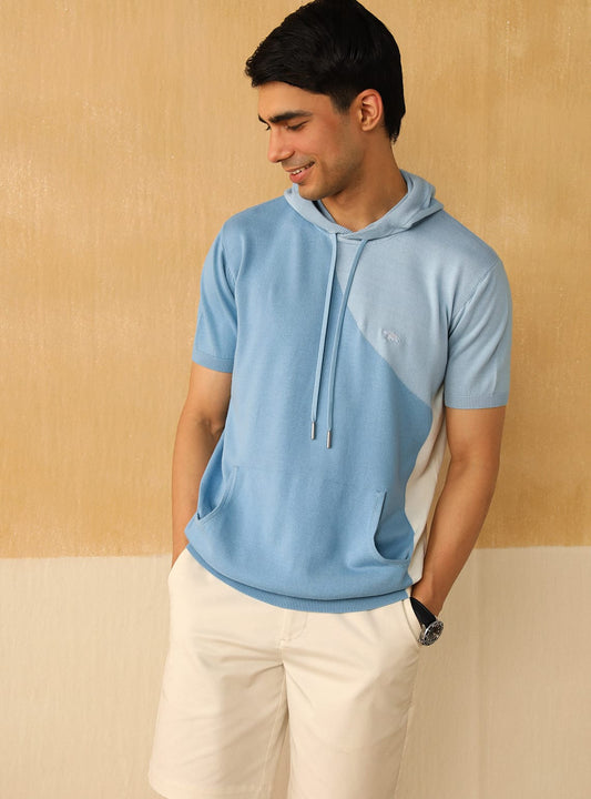 Carolina Blue Hoodie-Half