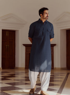 Raatri Linen Kurta