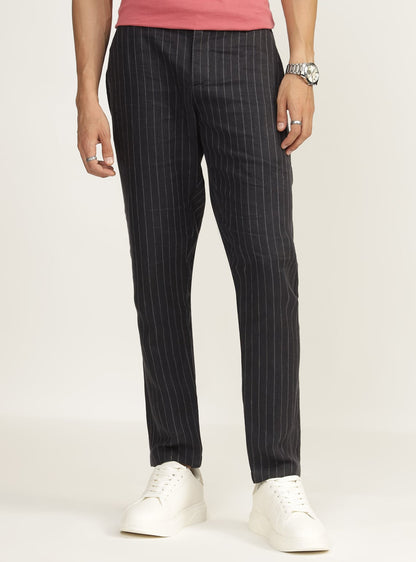 Nero Stripe Linen Pants