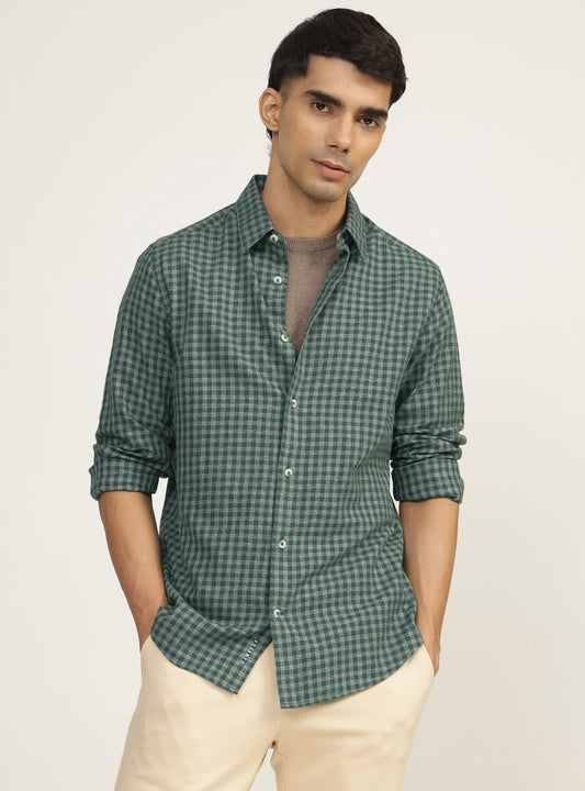 Forest Cotton Check Shirt