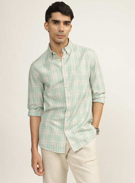 Sea Mist Cotton Melange Shirt