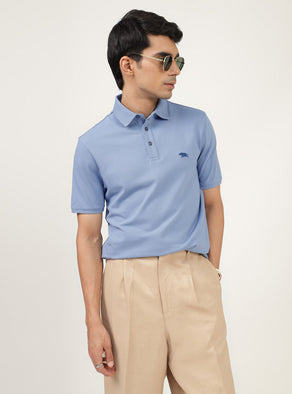 Echo Blue Pique Polo