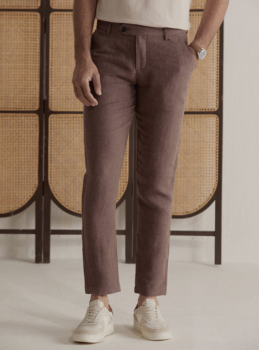 Chestnut Linen Pants