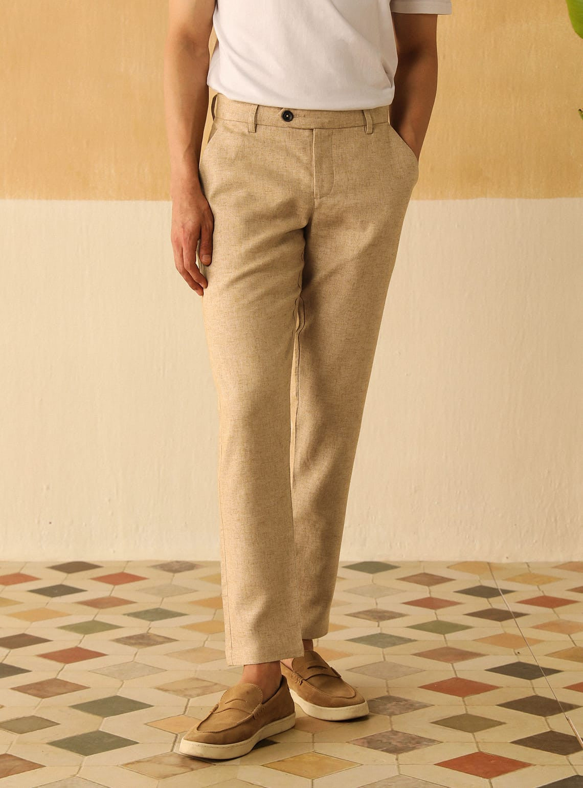 Khaki Camel Trousers