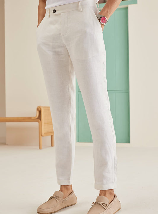 Alabaster Linen Pants