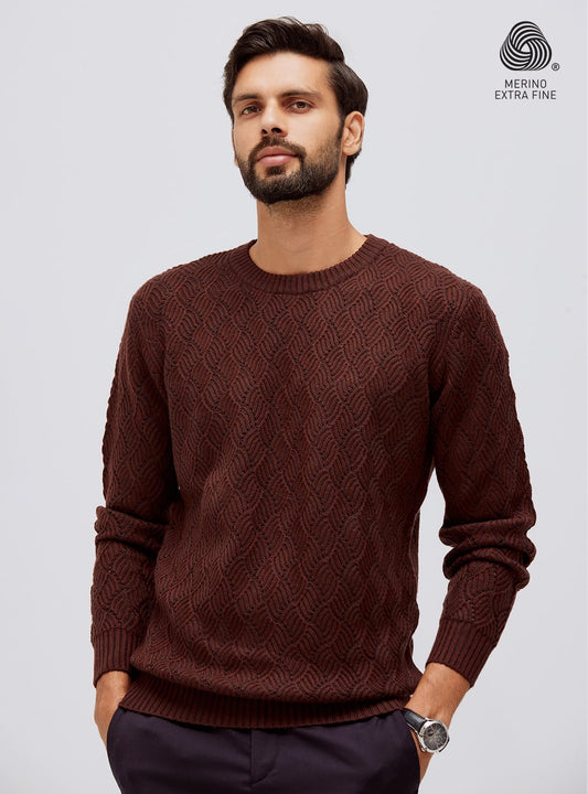 Ruby Brown Merino Pullover