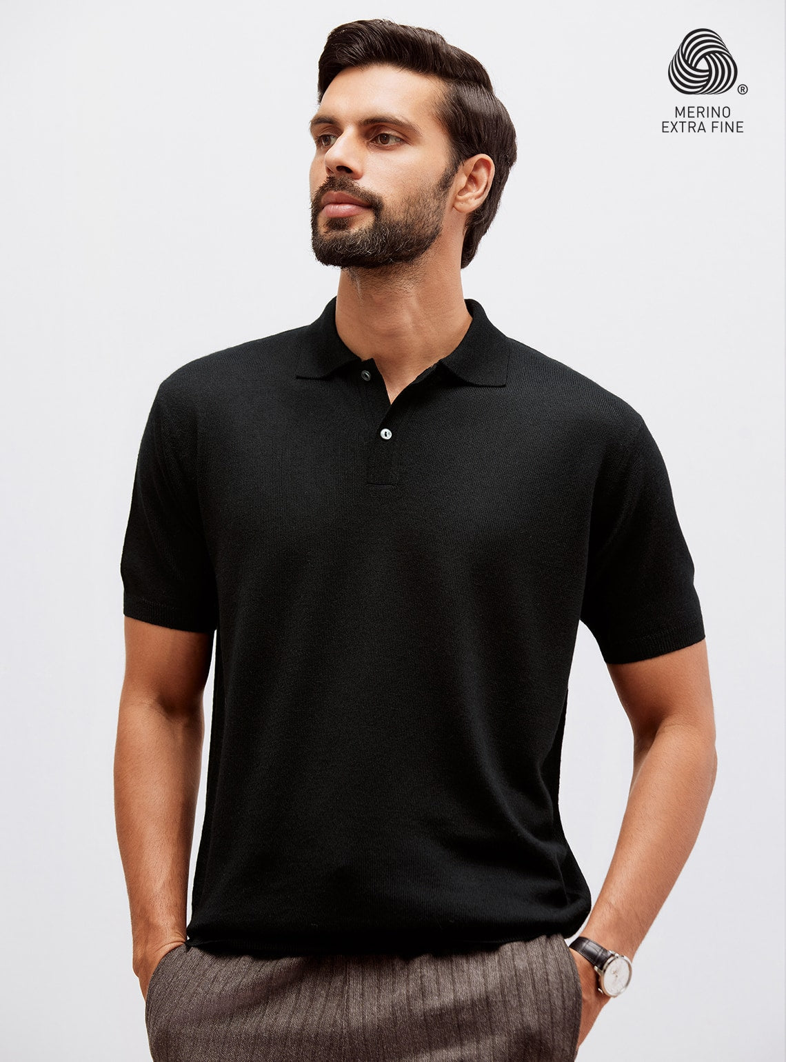 Onyx Merino Viscose Polo