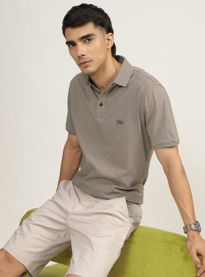 Tapa Brown Cotton Polo