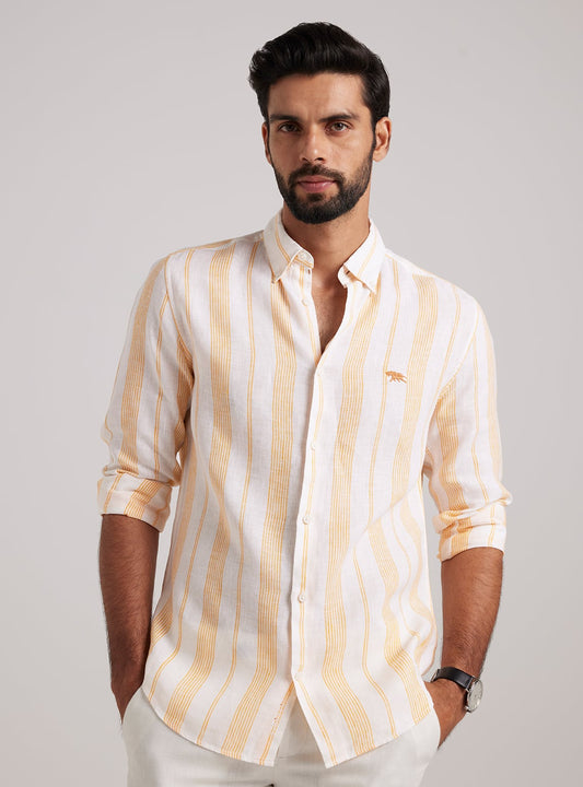 Sunrise Stripe Linen Shirt