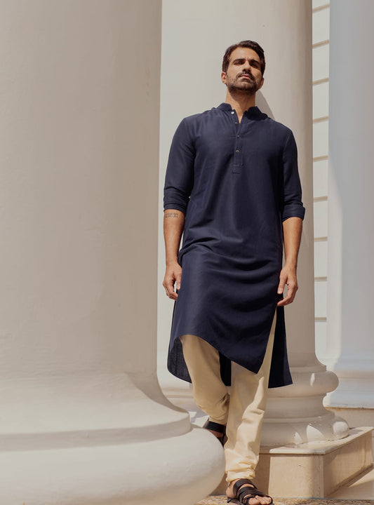 Neel Wool-Cotton Kurta