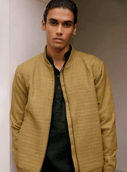 Aurum Silk-Cotton Bomber