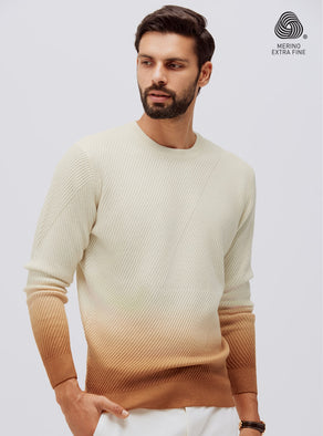 Dawn White Merino Pullover