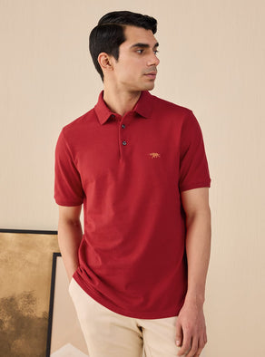 Ruby Pique Polo