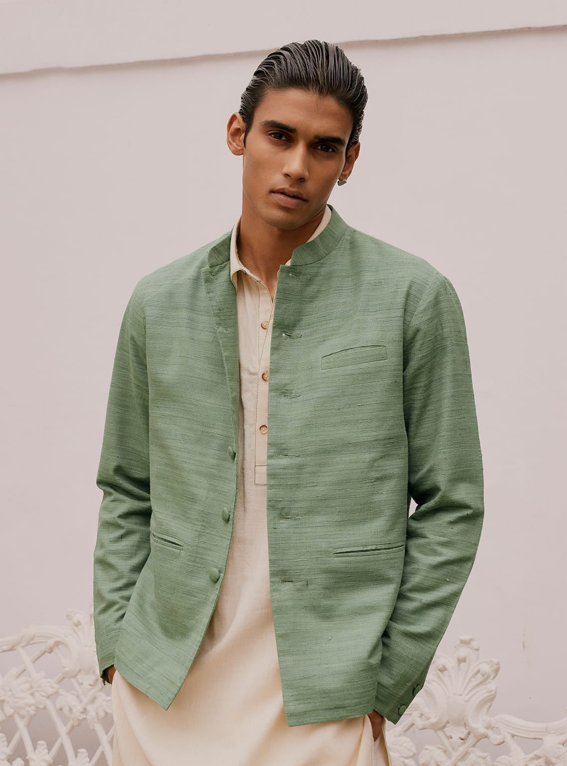 Tej Silk-Cotton Jacket