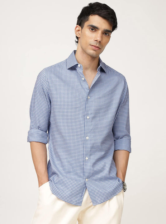 Sky Cotton Tencel Melange Shirt