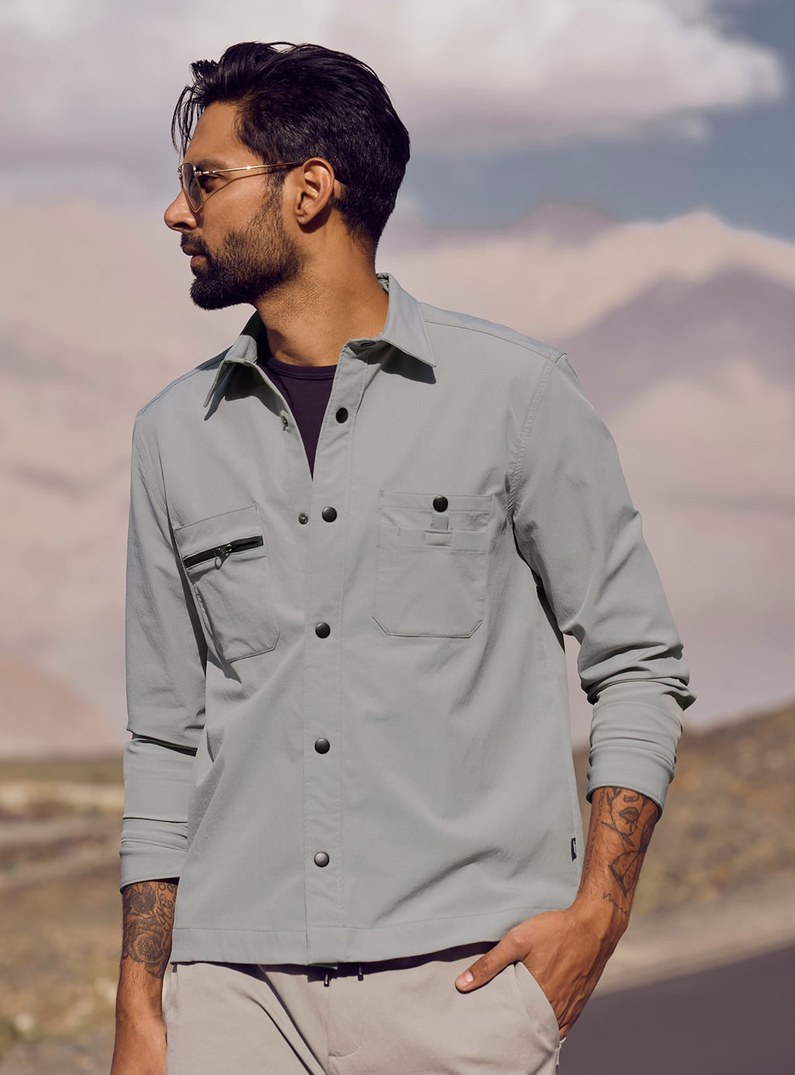 Stardust Grey Overshirt