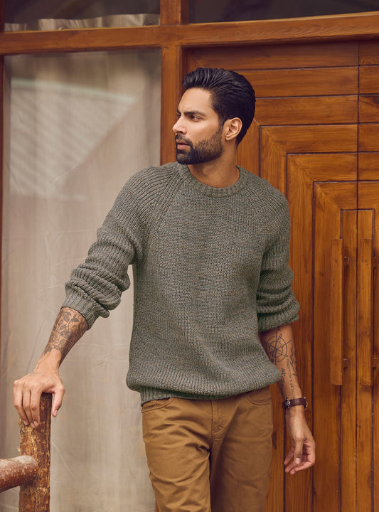 Flint Cotton-Wool Pullover