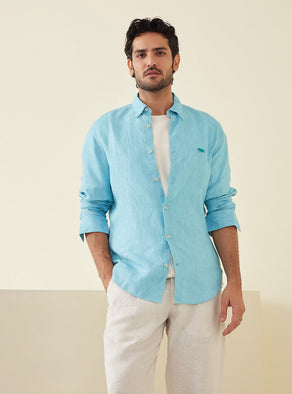 Azure Linen Shirt