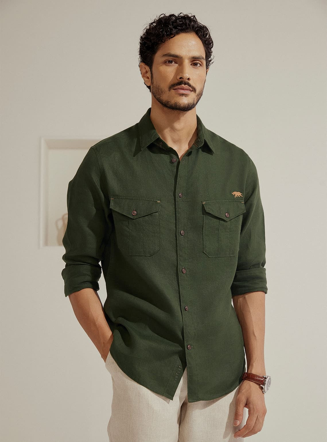 Viridian Linen Shirt