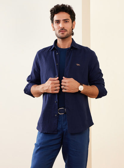 Lapis Linen Shirt