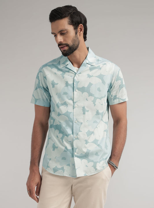 Floral Lake Print Shirt