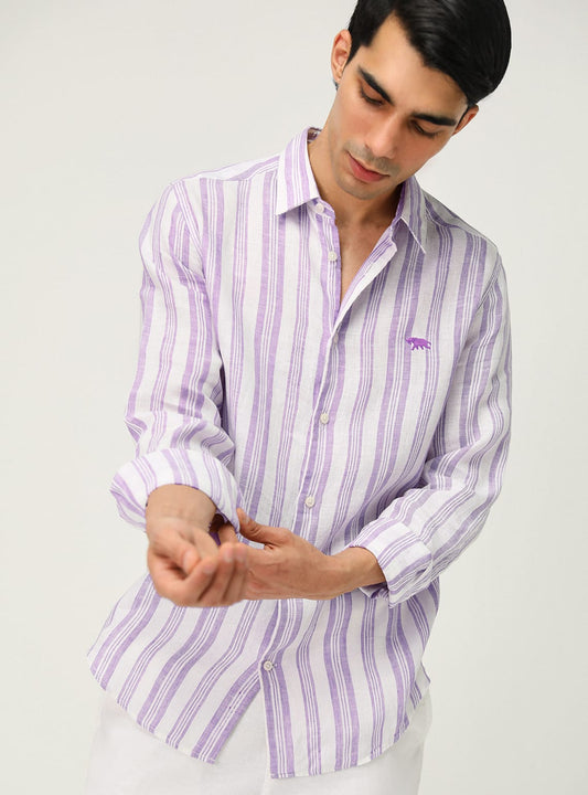 Rich Lavender Stripe