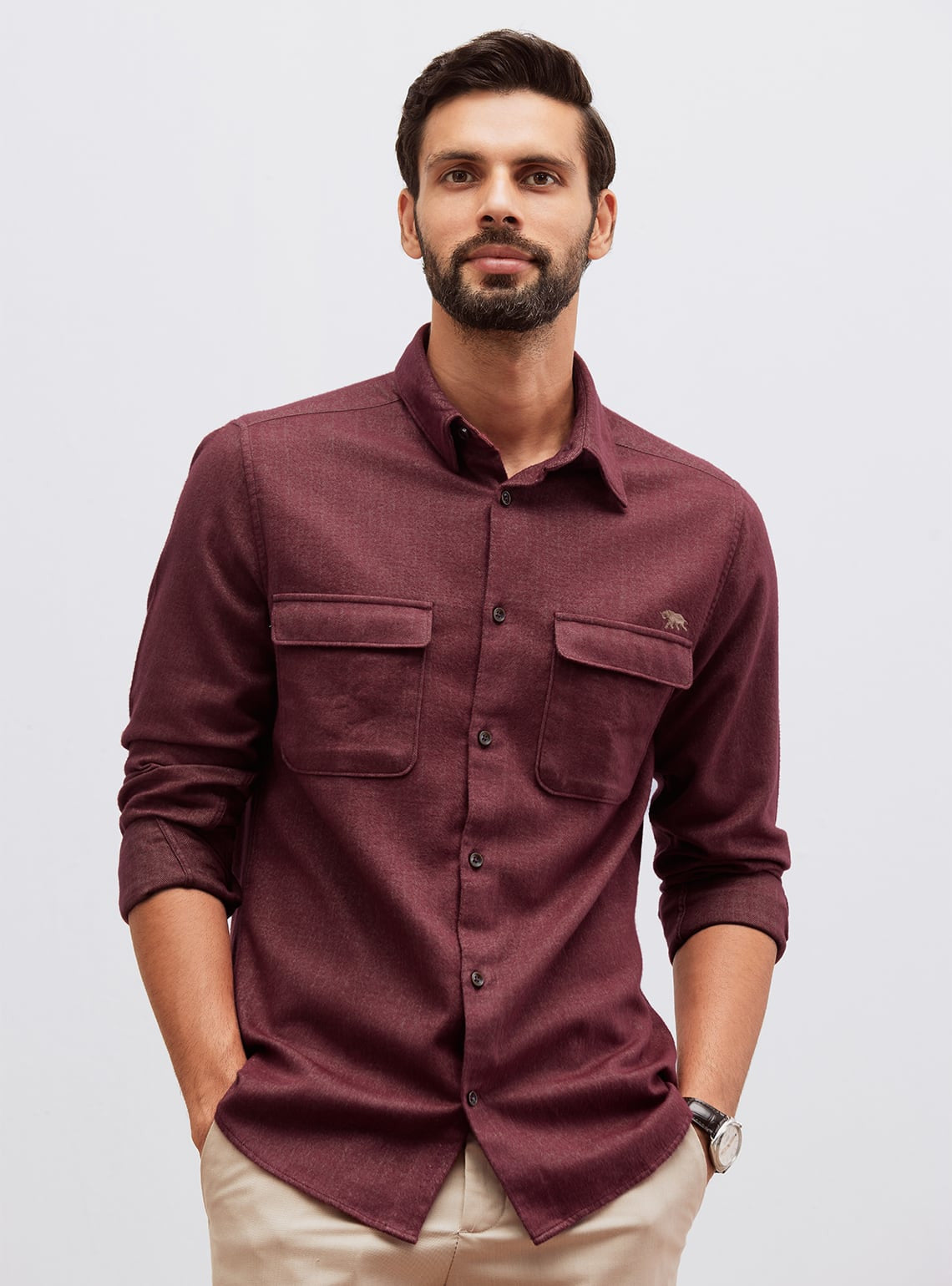 Lotus Bloom Cotton Shirt