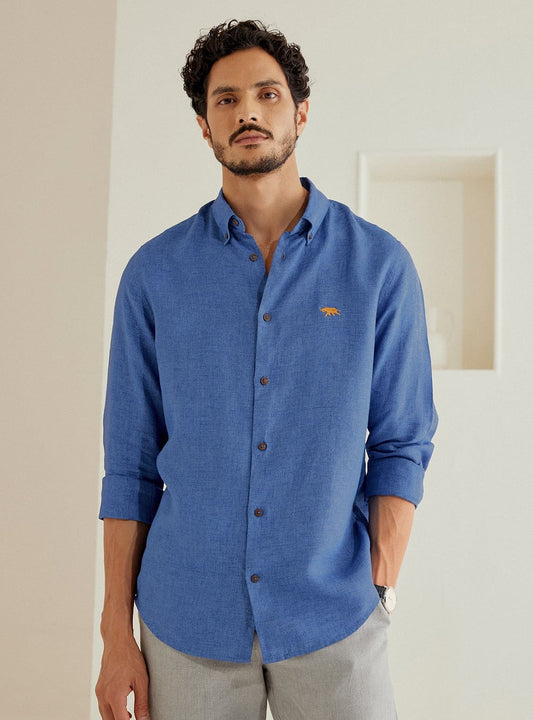 Sapphire Linen Shirt