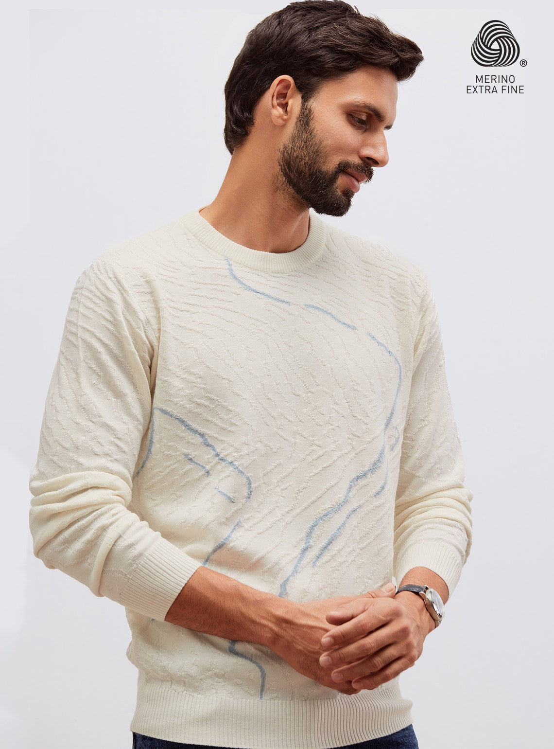 Swiss White Merino Pullover