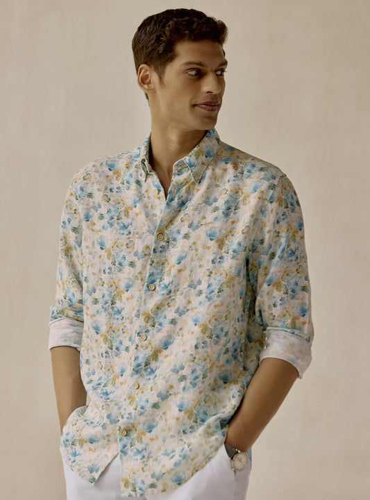 Summer Bloom Linen Shirt