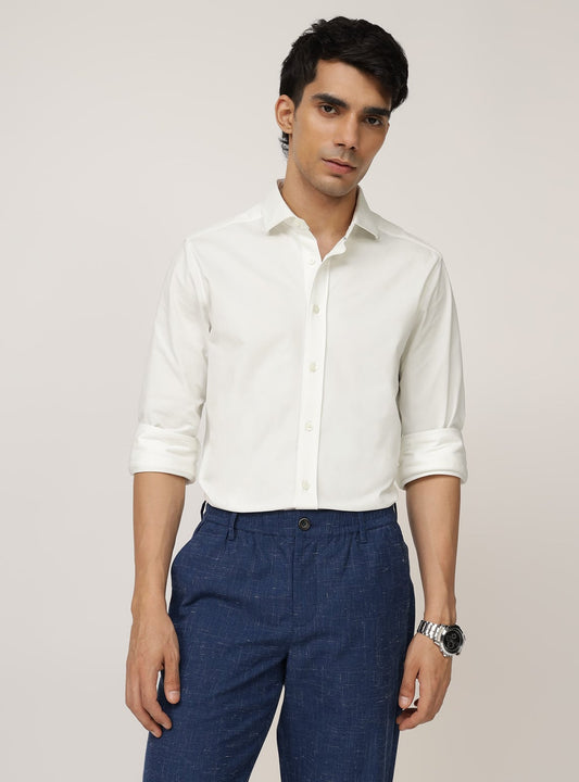 Autum White Poly Shirt