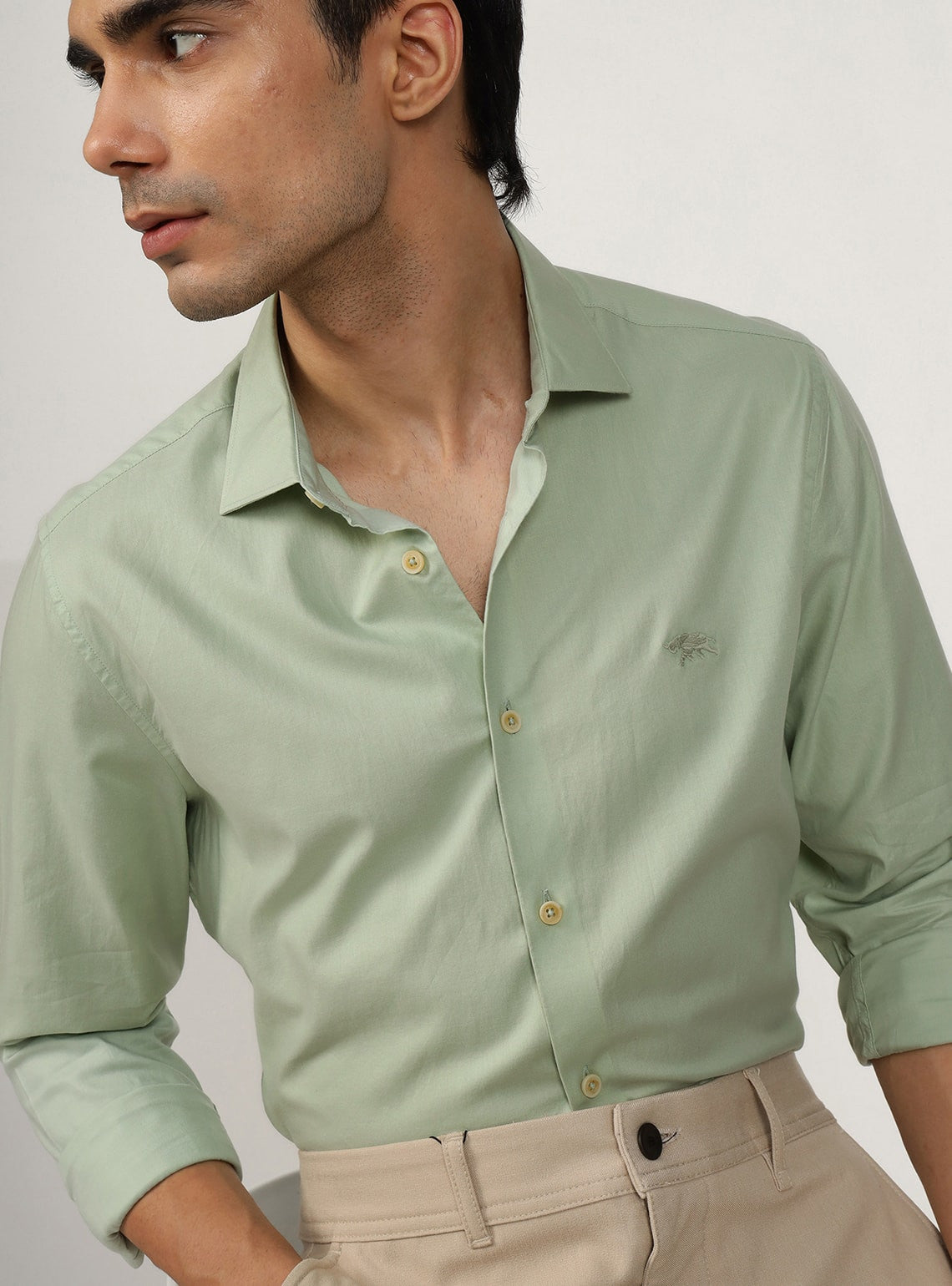 Green Tea Cotton Shirt