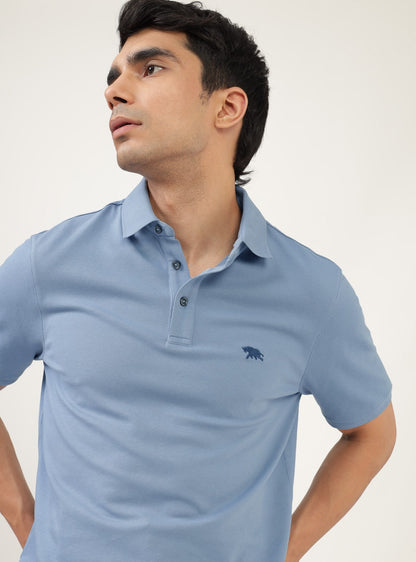 Echo Blue Pique Polo