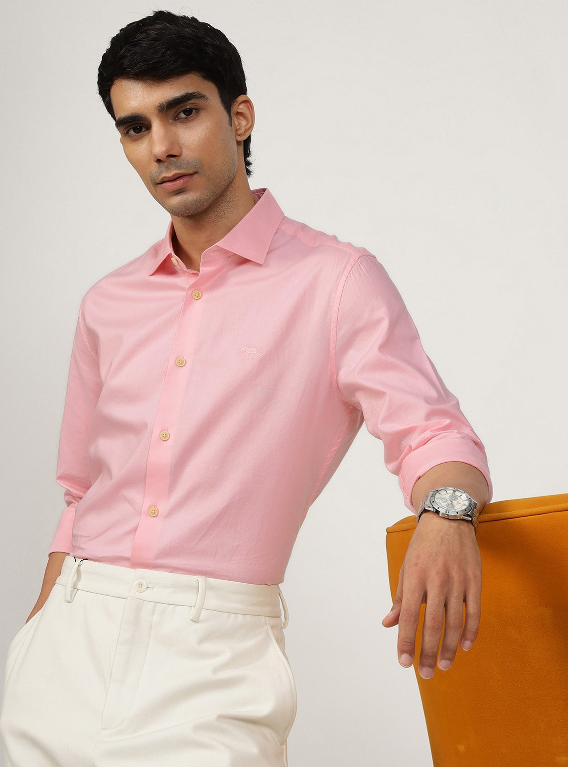 Coral Candy Cotton Shirt