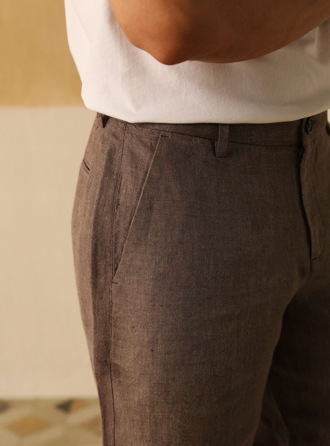 Earthy Linen Shorts