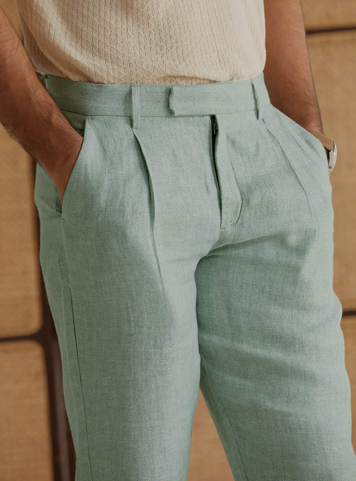 Sea Foam Linen Pants