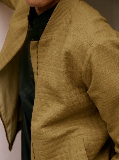 Aurum Silk-Cotton Bomber