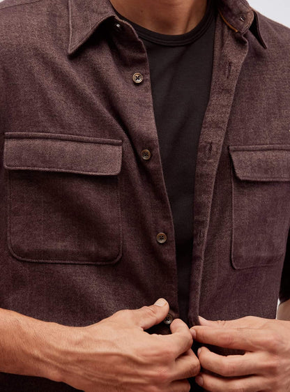 Crater Brown Cotton Shirt