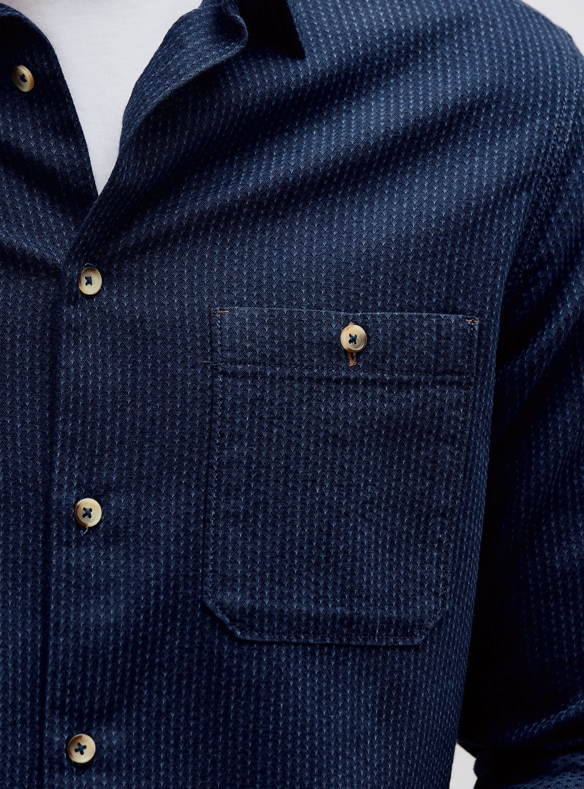 Vulcan Indigo Cotton Shirt