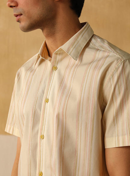 Bone Stripe Shirt